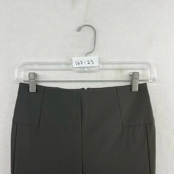 Athleta Pants Womens Sz 0 Gray Wander Slim Straight Crop Split Ankle Stretch - Picture 13 of 13